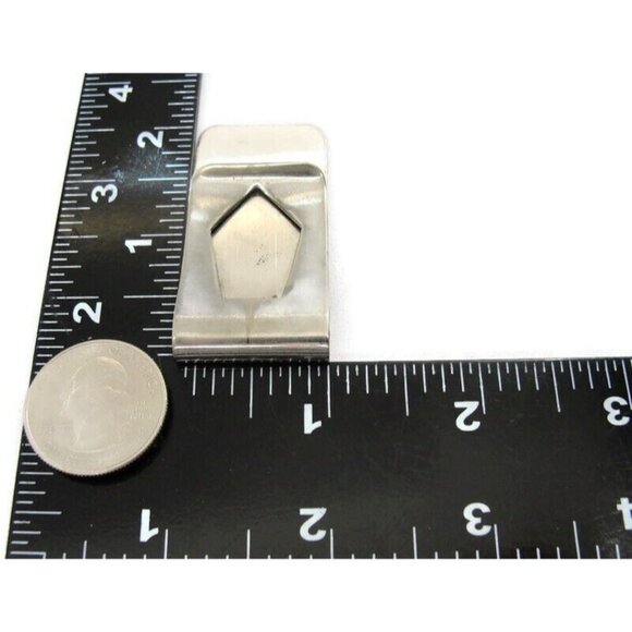 Vintage Silver Tone Money Clip Men Wallet ID Credit Card Holder - Picture 9 of 15